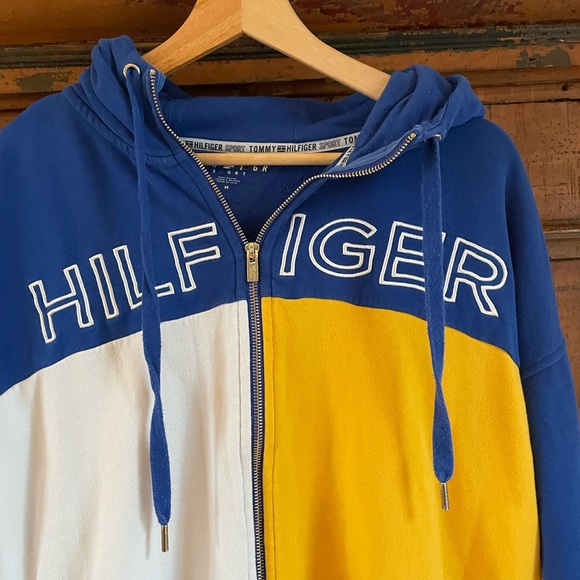 Tommy Hilfiger Sport Full Zip Color Block Hoodie - Picture 2 of 4
